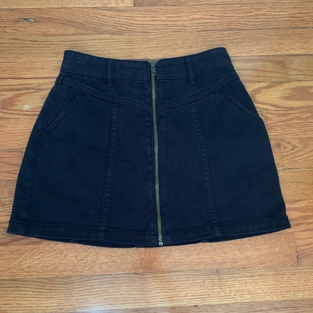 Pacsun black denim skirt 23